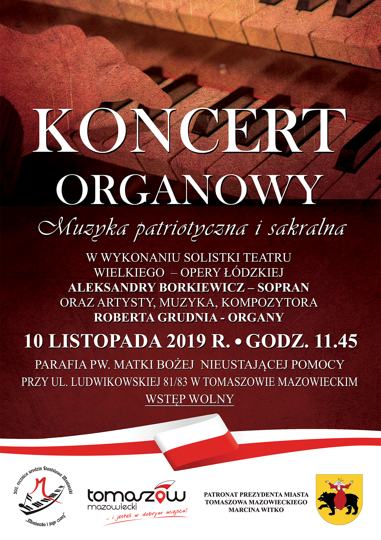 koncert organowy ludwików