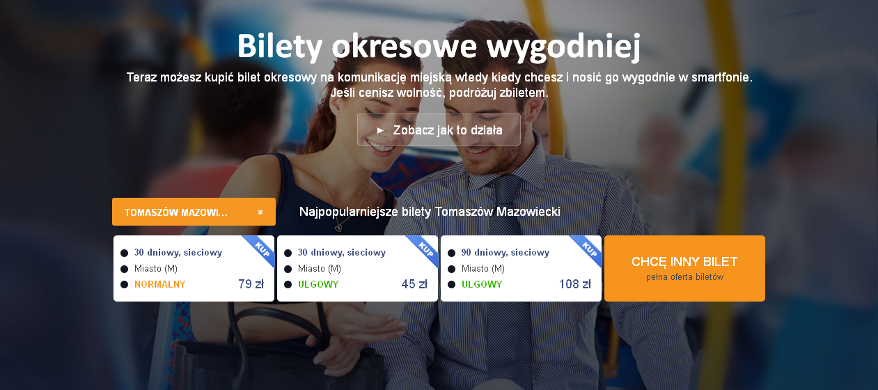 Screen ze strony www.zbiletem.pl