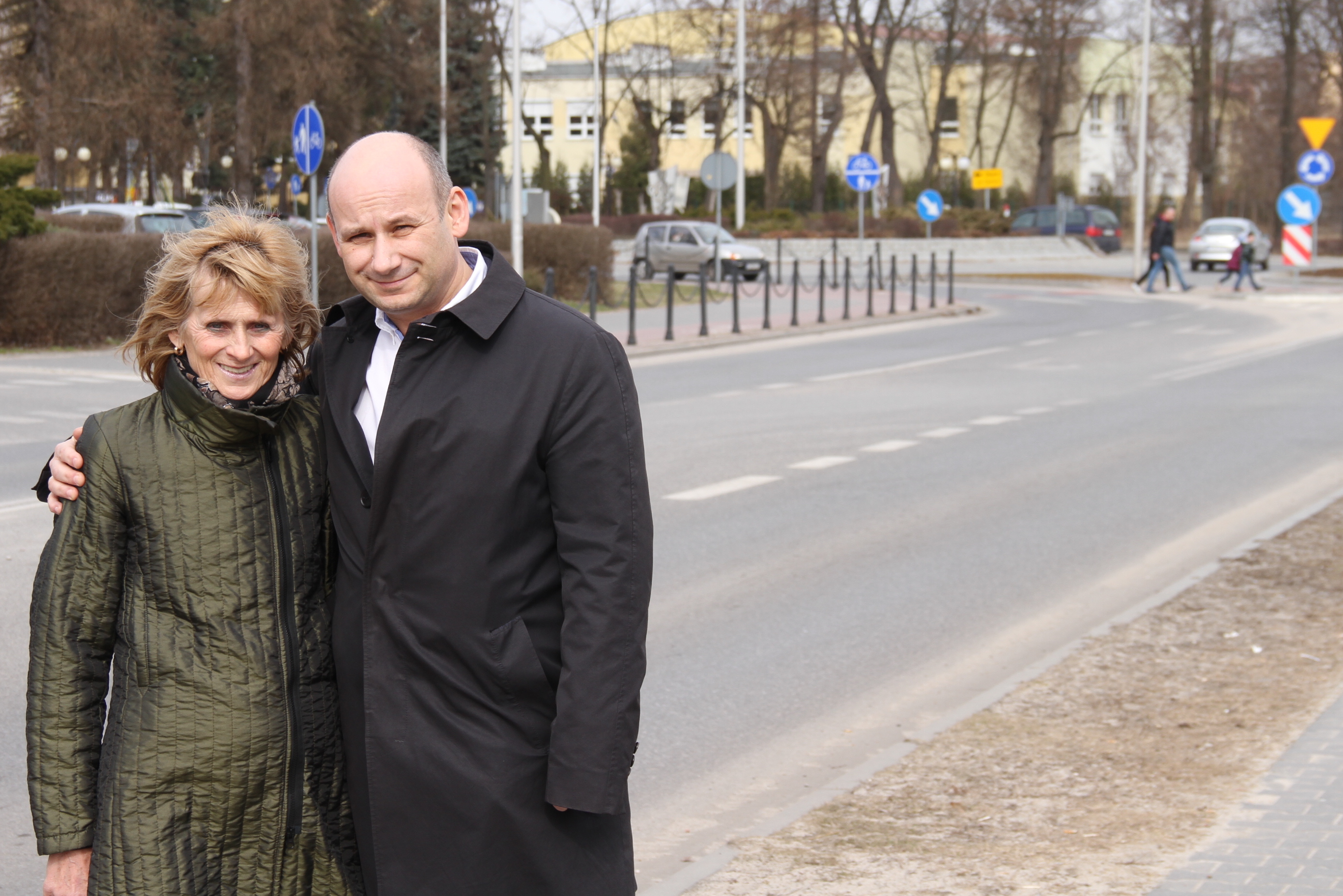 Wanda Panil i prezydent Marcin Witko 