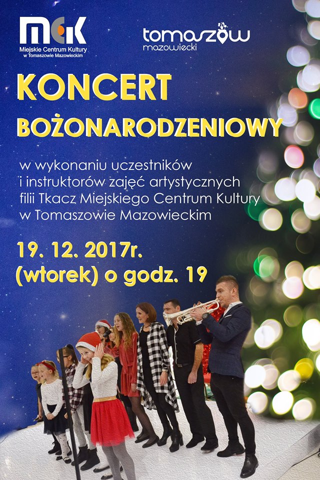 Plakat koncertu bożonarodzeniowego