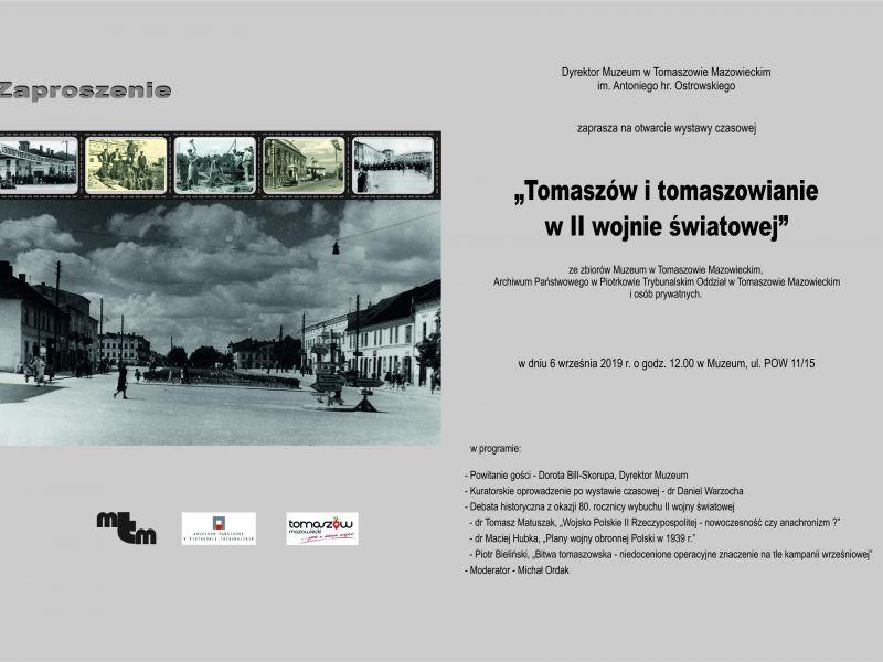 Otwarcie wystawy w muzeum „Tomaszów i tomaszowianie w II wojnie światowej”