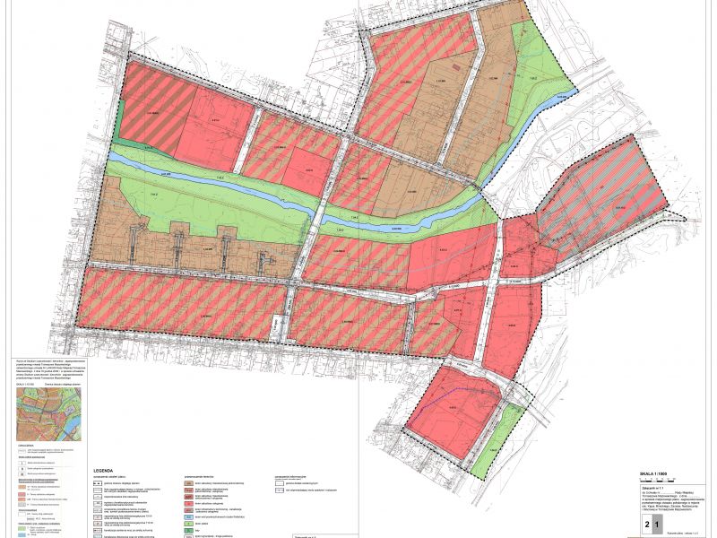 Na zdjęciu miejscowy plan zagospodarowania przestrzennego ulic Kępa, Mireckiego, Zacisze, Klonowej i Nadrzecznej