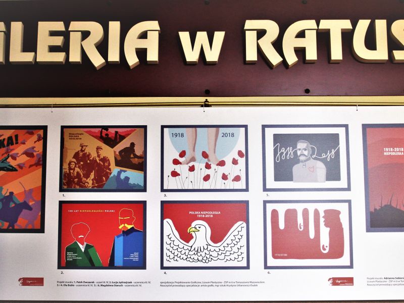 Galeria w Ratuszu zaprasza na wystawę pt. „100-lecie Odzyskania Niepodległości przez Polskę”.