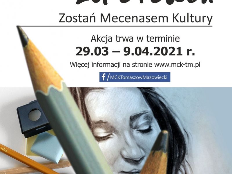 Plakat akcji Portret za ołówek - akcja portretowa MCK