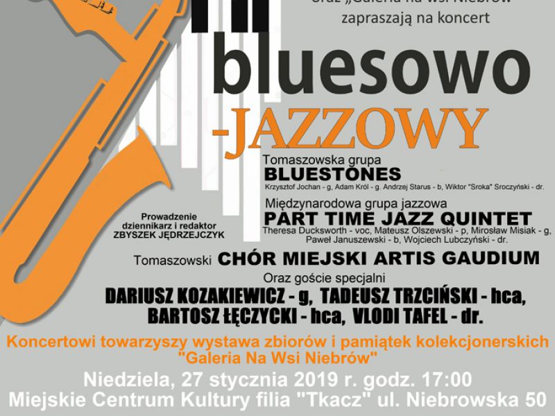 Zaproszenie na koncert bluesowo-jazzowy