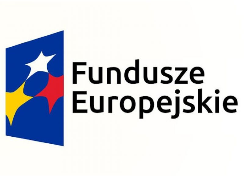 Na zdjęciu baner Funduszy Europejskich