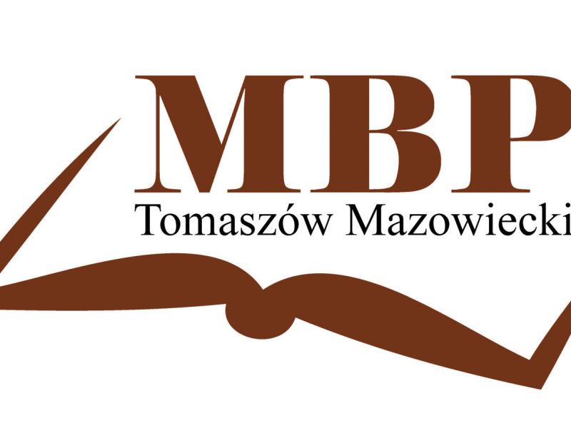 Na zdjęciu logo MBP, zarys książki na białym tle i duże litery MBP
