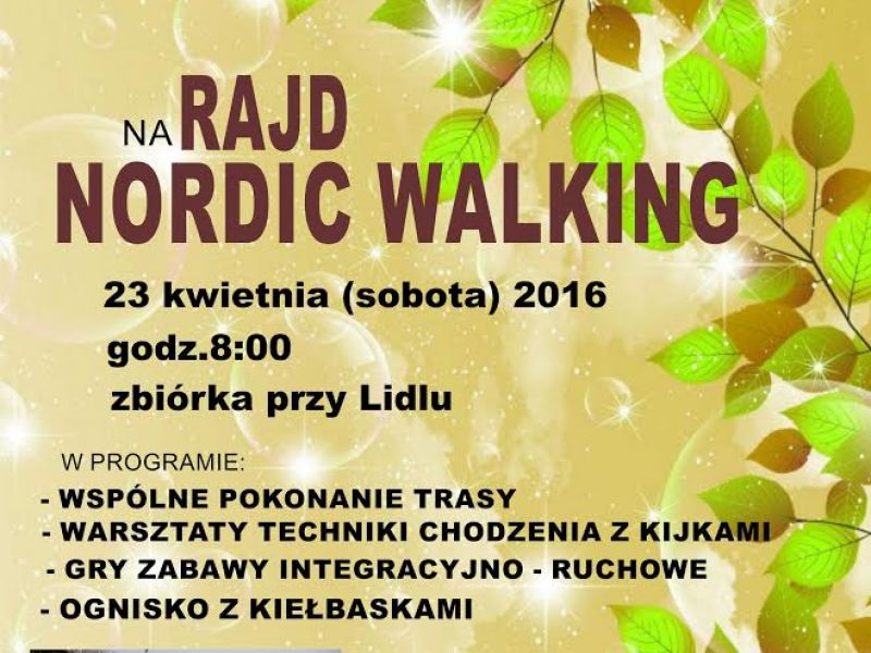 Zapraszamy na wiosenny Rajd Nordic Walking