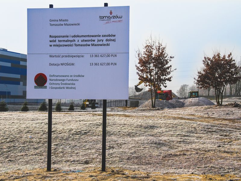 Odwiert geotermalny w Tomaszowie Mazowieckim. Trwają prace przygotowawcze