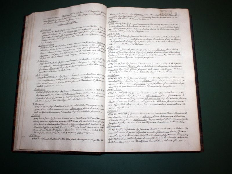 „Księga chrztów, zaślubin i zgonów parafii Tobiasze” z lat 1752 - 1825 