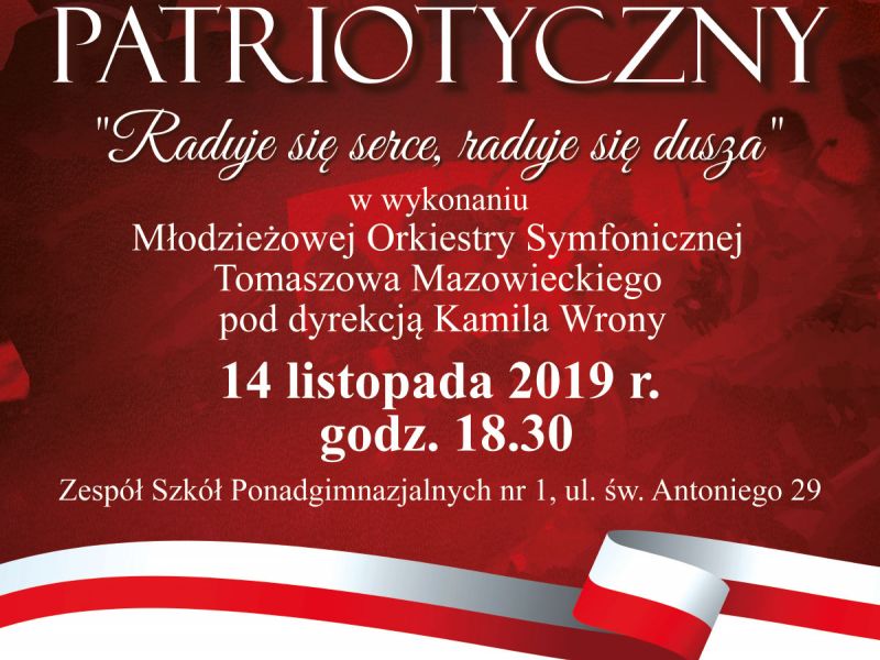 koncert patriotyczny plakat