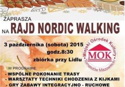 Rajd Nordic Walking z  Miejskim Ośrodkiem Kultury