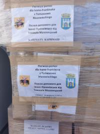 Pierwszy transport pomocy dla Ukrainy